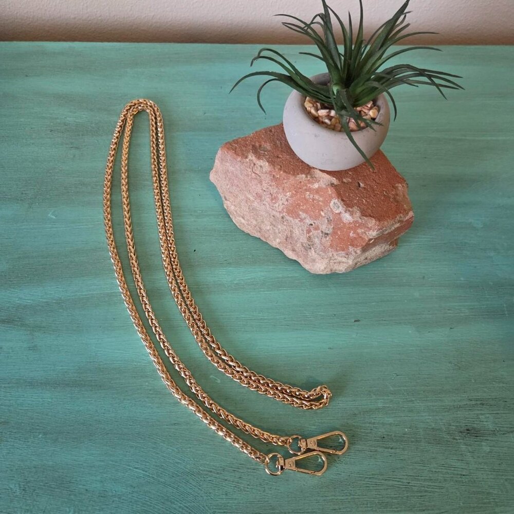 56" gold tone chain